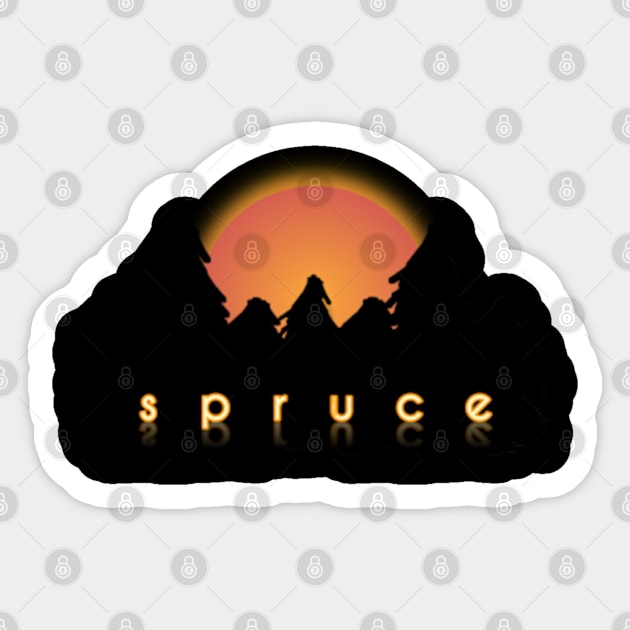 spruce Sticker by bulbulstore